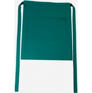 CG Workwear Gastro zástěra Roma s kapsami odolná proti pomačkání 50 x 78 cm Barva: Zelená lahvová, Velikost: 50 x 78 cm CGW1262