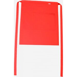 CG Workwear Gastro zástěra Roma s kapsami odolná proti pomačkání 50 x 78 cm Barva: Červená, Velikost: 50 x 78 cm CGW1262