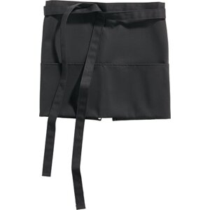 CG Workwear Krátká barmanská zástěra s přední kapsou Barva: Černá, Velikost: 33 x 75 cm CGW127