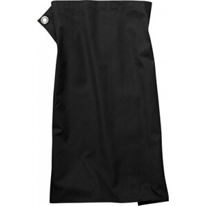 CG Workwear Klasická číšnická zástěra Pizzone se 2 očky Barva: Černá, Velikost: 80 x 71 cm CGW128
