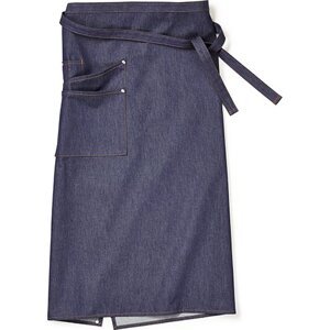CG Workwear Středně dlouhá bistro zástěra Oricola z džínového denimu se dvěmi kapsami Barva: modrý denim, Velikost: 80 x 100 cm CGW4122