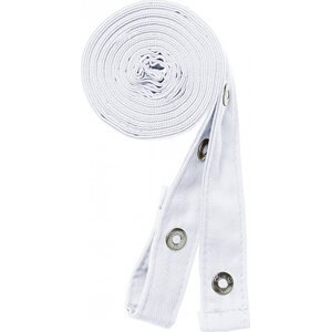 CG Workwear Pásky pro číšnické zástěry Pizzone o délce 130 cm a šířce 2,5 cm Barva: Bílá, Velikost: 130 cm CGW42128