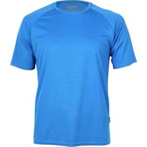 Cona Sports Raglánové rychleschnoucí tričko na běhání z lehkého mikropolyesteru Barva: modrá azurová, Velikost: M CN100
