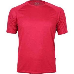 Cona Sports Raglánové rychleschnoucí tričko na běhání z lehkého mikropolyesteru Barva: Červená vínová, Velikost: 3XL CN100