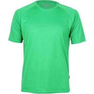 Cona Sports Raglánové rychleschnoucí tričko na běhání z lehkého mikropolyesteru Barva: Zelená, Velikost: L CN100