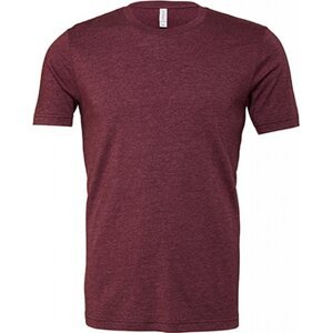 Canvas Unisex melírové tričko ze směsového materiálu Barva: fialová maroon, Velikost: L CV3001CVC