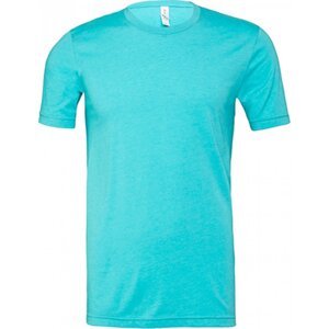 Canvas Unisex melírové tričko ze směsového materiálu Barva: modrá azurová, Velikost: XL CV3001CVC