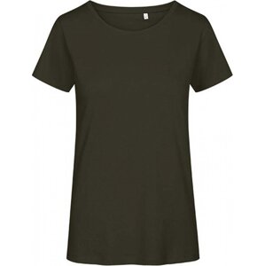 Promodoro Dámské žerzejové tričko z prémiové organické bavlny Barva: zelená khaki, Velikost: L E3095