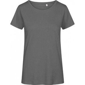 Promodoro Dámské žerzejové tričko z prémiové organické bavlny Barva: šedá ocelová, Velikost: 3XL E3095