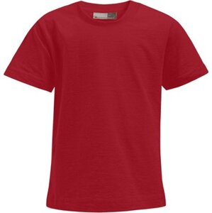 Dětské prémiové bavlněné tričko Promodoro 180 g/m Barva: červená ohnivá, Velikost: 140 E399