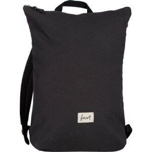 Elegantní bavlněný batoh na notebook 15" Forvert Colin s horním zipem Barva: Černá, Velikost: one size