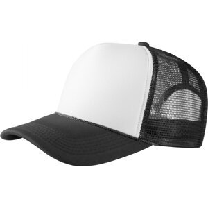 Flexfit Baseballová kšiltovka Trucker s vysokým profilem a dekorativní šňůrkou Barva: black/white, Velikost: univerzální