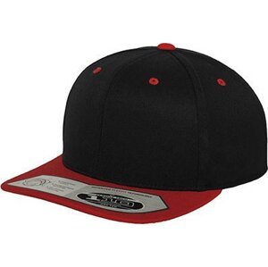 Snapback Flexfit z polyakrylu s rovným kšiltem Barva: černá - červená FX110