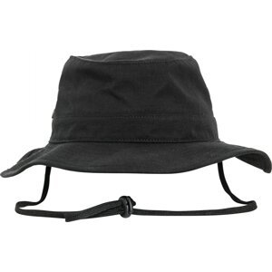 Flexfit Rybářský klobouk s větracími očky a se šňůrkou Barva: Černá, Velikost: one size
