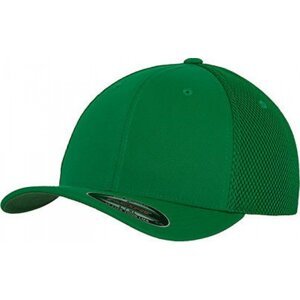 Odolná Flexfit Tactel čepice s bočními a zadními díly z prodyšné síťoviny Barva: Zelená, Velikost: L/XL FX6533