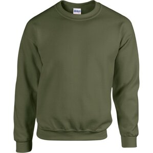 Pevná směsová mikina Gildan přes hlavu 50% bavlna, 50% polyester Barva: zelená vojenská, Velikost: L G18000