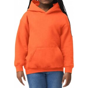Dětská klokánka s kapucí Heavy Blend™ Gildan Barva: Oranžová, Velikost: 164.0 G18500K