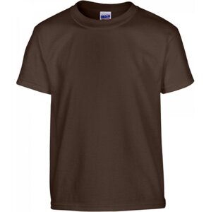 Dětské tričko z těžké prémiové bavlny Gildan 185 g/m Barva: tmavá hnědá, Velikost: L (176) G5000K