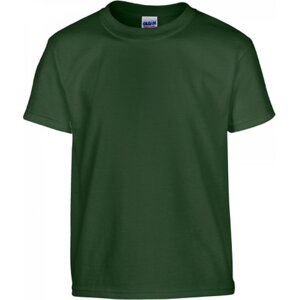 Dětské tričko z těžké prémiové bavlny Gildan 185 g/m Barva: Zelená lesní, Velikost: XS (140/152) G5000K