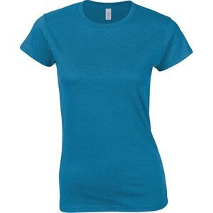 Dámské měkčené bavlněné tričko Softstyle Gildan Barva: modrá safírová antiq, Velikost: M G64000L