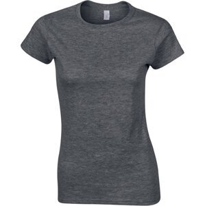 Dámské měkčené bavlněné tričko Softstyle Gildan Barva: šedá tmavá melír, Velikost: L G64000L