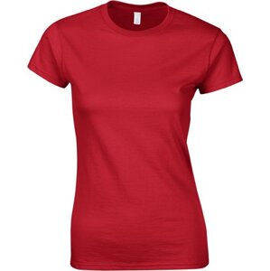 Dámské měkčené bavlněné tričko Softstyle Gildan Barva: Červená, Velikost: L G64000L