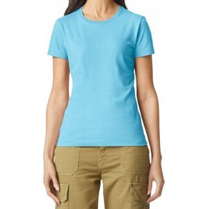 Dámské měkčené bavlněné tričko Softstyle Gildan Barva: modrá nebeská, Velikost: 3XL G64000L