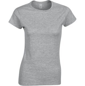 Dámské měkčené bavlněné tričko Softstyle Gildan Barva: šedá melír, Velikost: L G64000L