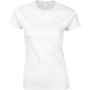 Dámské měkčené bavlněné tričko Softstyle Gildan Barva: Bílá, Velikost: L G64000L
