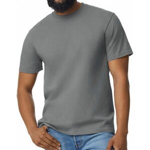 Gildan Pánské triko Softstyle® Midweight s vysokou hustotou stehu Barva: šedá grafitová melír, Velikost: 3XL
