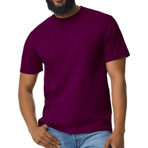 Gildan Pánské triko Softstyle® Midweight s vysokou hustotou stehu Barva: fialová maroon, Velikost: XXL
