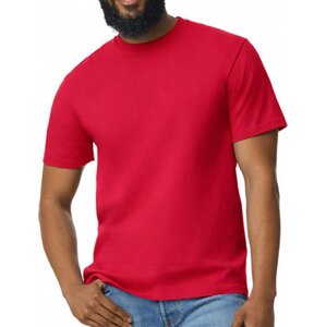 Gildan Pánské triko Softstyle® Midweight s vysokou hustotou stehu Barva: Červená, Velikost: M