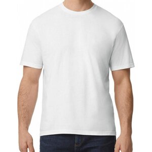 Gildan Pánské triko Softstyle® Midweight s vysokou hustotou stehu Barva: Bílá, Velikost: XXL