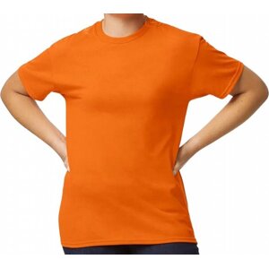 Rychleschnoucí pánské tričko Gildan DryBlend 50 % bavlna Barva: oranžová výstražná, Velikost: L G8000