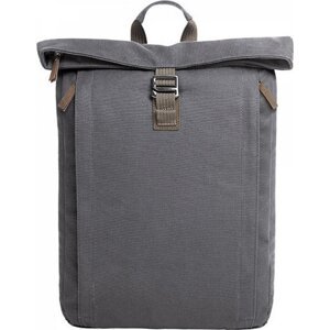 Halfar Celopolstrovaný batoh Country s kovovými detaily Barva: šedá tmavá, Velikost: 31 x 40 x 10 cm HF16072