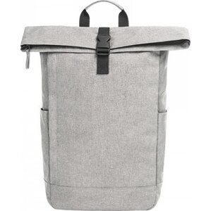 Halfar Městský batoh z recyklovaného polyesteru s hlavní kapsou na zip, zapínání na přezku Barva: šedý, Velikost: 40 x 47 x 12 cm HF16076