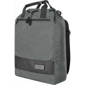Halfar Nákupní taška a batoh v jednom s kontrastními pruhy Barva: šedá tmavá, Velikost: 32 x 45 x 15 cm HF6090