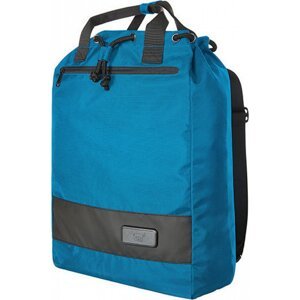Halfar Nákupní taška a batoh v jednom s kontrastními pruhy Barva: modrá azurová, Velikost: 32 x 45 x 15 cm HF6090