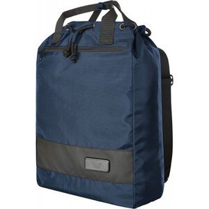 Halfar Nákupní taška a batoh v jednom s kontrastními pruhy Barva: modrá námořní, Velikost: 32 x 45 x 15 cm HF6090