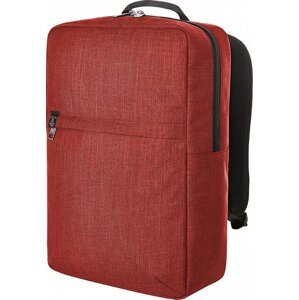 Halfar Batoh na notebook se skrytou přihrádkou na zip Barva: červená melange, Velikost: 28 x 42 x 12 cm HF6514