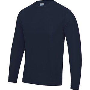 Just Cool Strečové pánské triko na sport s dlouhým rukávem a UV ochranou Barva: modrá námořní, Velikost: L JC002