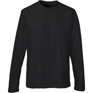 Just Cool Strečové pánské triko na sport s dlouhým rukávem a UV ochranou Barva: Černá, Velikost: L JC002