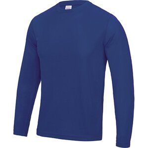 Just Cool Strečové pánské triko na sport s dlouhým rukávem a UV ochranou Barva: modrá královská, Velikost: L JC002