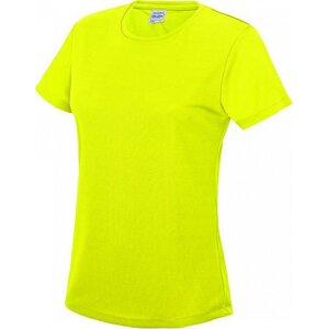 Just Cool Dámské sportovní trička s UV ochranou UPF 40+ Barva: žlutá fluorescentní, Velikost: XS JC005