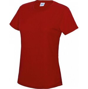 Just Cool Dámské sportovní trička s UV ochranou UPF 40+ Barva: červená ohnivá, Velikost: 3XL JC005