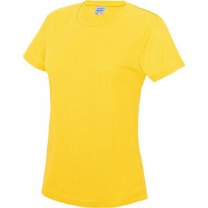 Just Cool Dámské sportovní trička s UV ochranou UPF 40+ Barva: žlutá sluneční, Velikost: S JC005