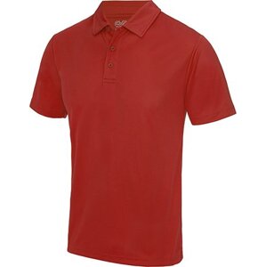 Just Cool Pánská sportovní polokošile s UV ochranou UPF 40+ Barva: červená ohnivá, Velikost: XL JC040