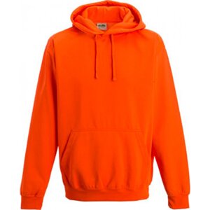 Zářivá mikina Just Hoods ve fluorescentních barvách s přední kapsou a kapucí Barva: oranžová fluorescentní, Velikost: L JH004