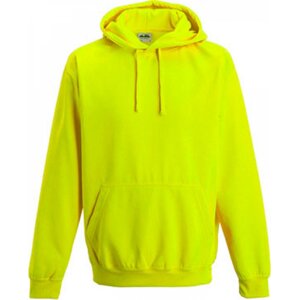 Zářivá mikina Just Hoods ve fluorescentních barvách s přední kapsou a kapucí Barva: žlutá fluorescentní, Velikost: L JH004