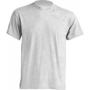 Klasické tričko JHK v rovném střihu bez bočních švů Barva: šedá světlá melír, Velikost: XL JHK150